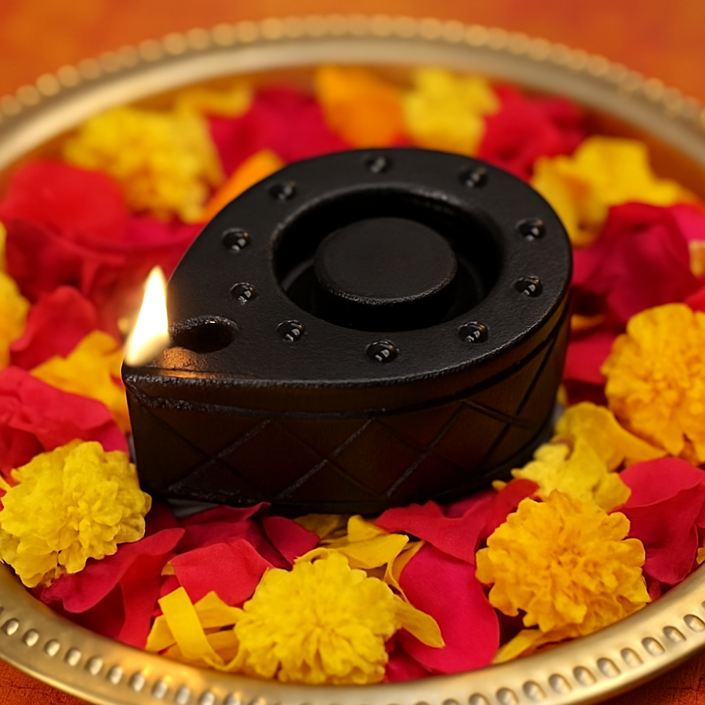 Traditional Akhand Stone Diya