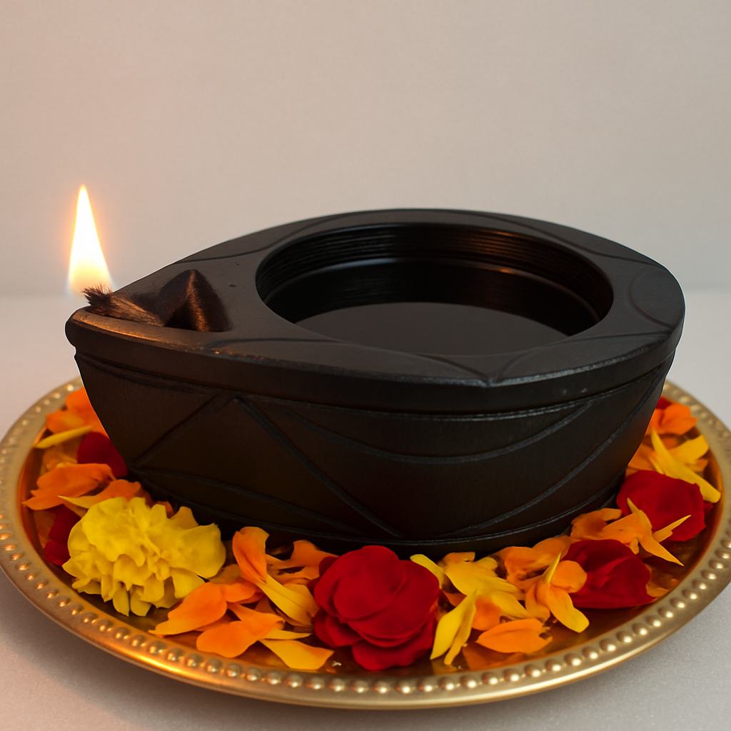 Traditional Akhand Stone Diya