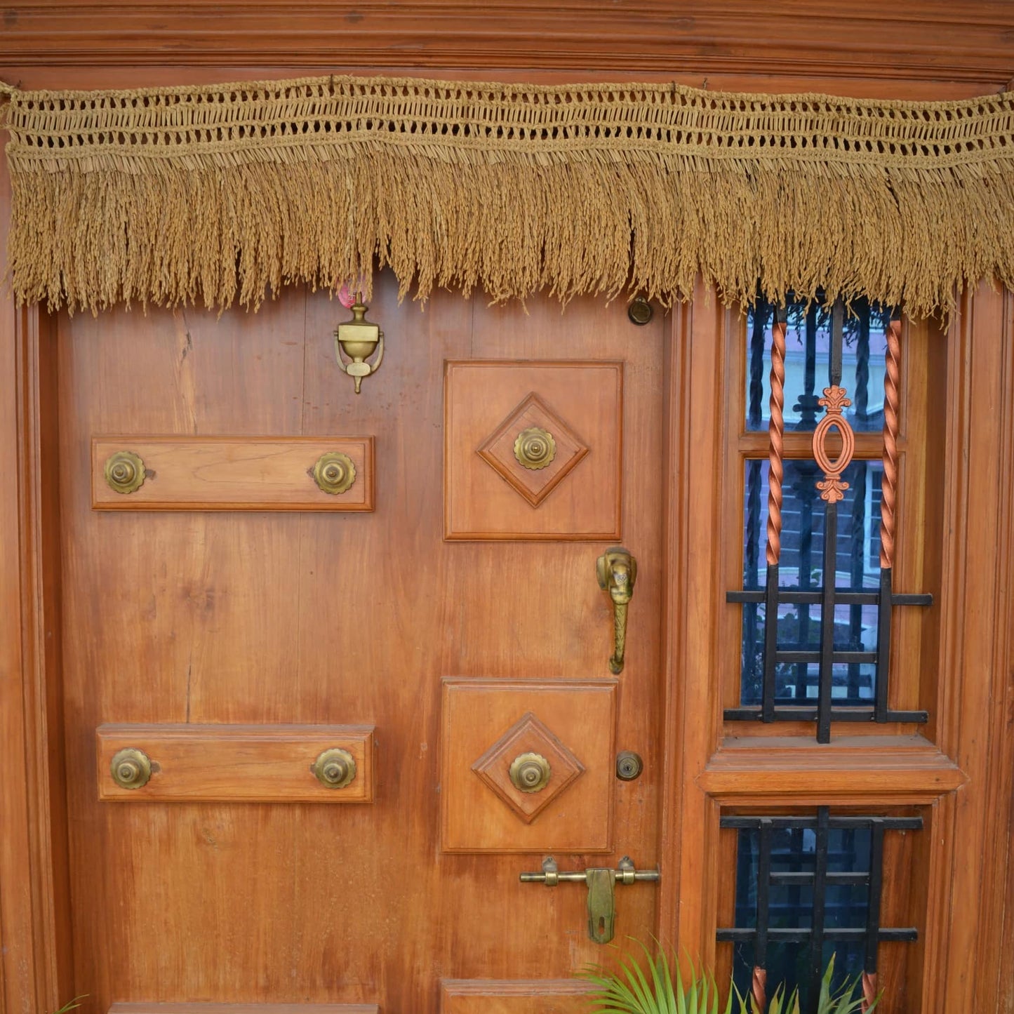 Natural Paddy Door Toran - Brings Positivity