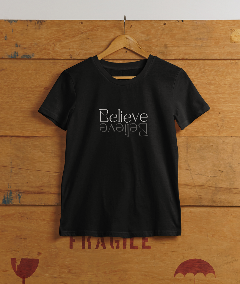 Believe Upside Down T-Shirt