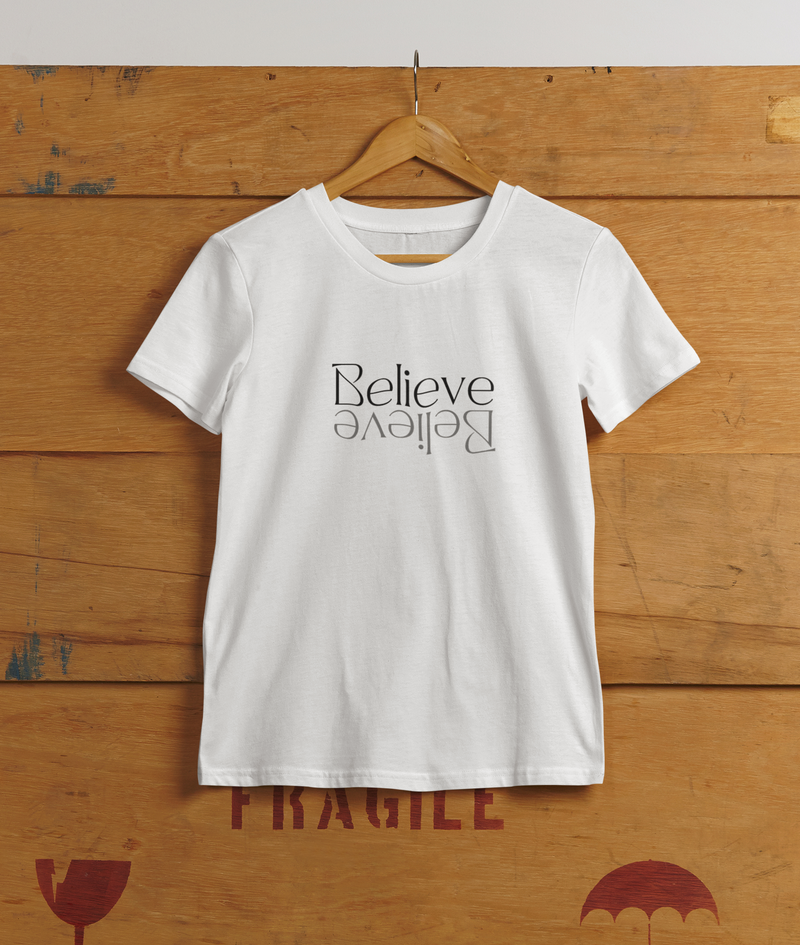 Believe Upside Down T-Shirt