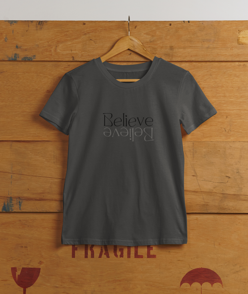 Believe Upside Down T-Shirt