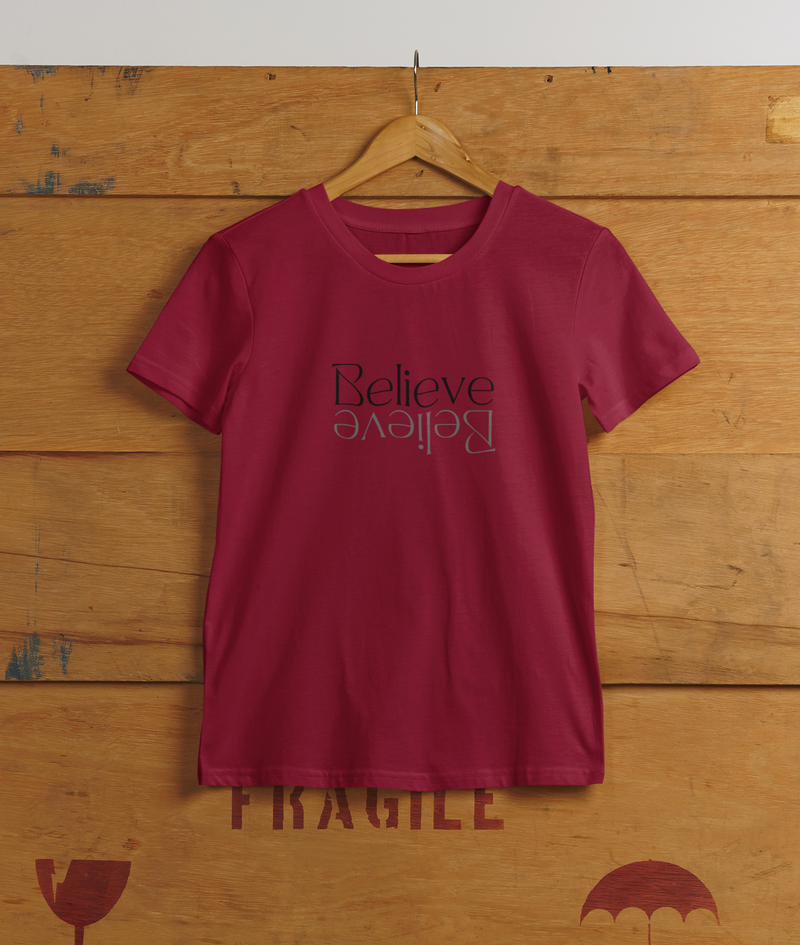 Believe Upside Down T-Shirt