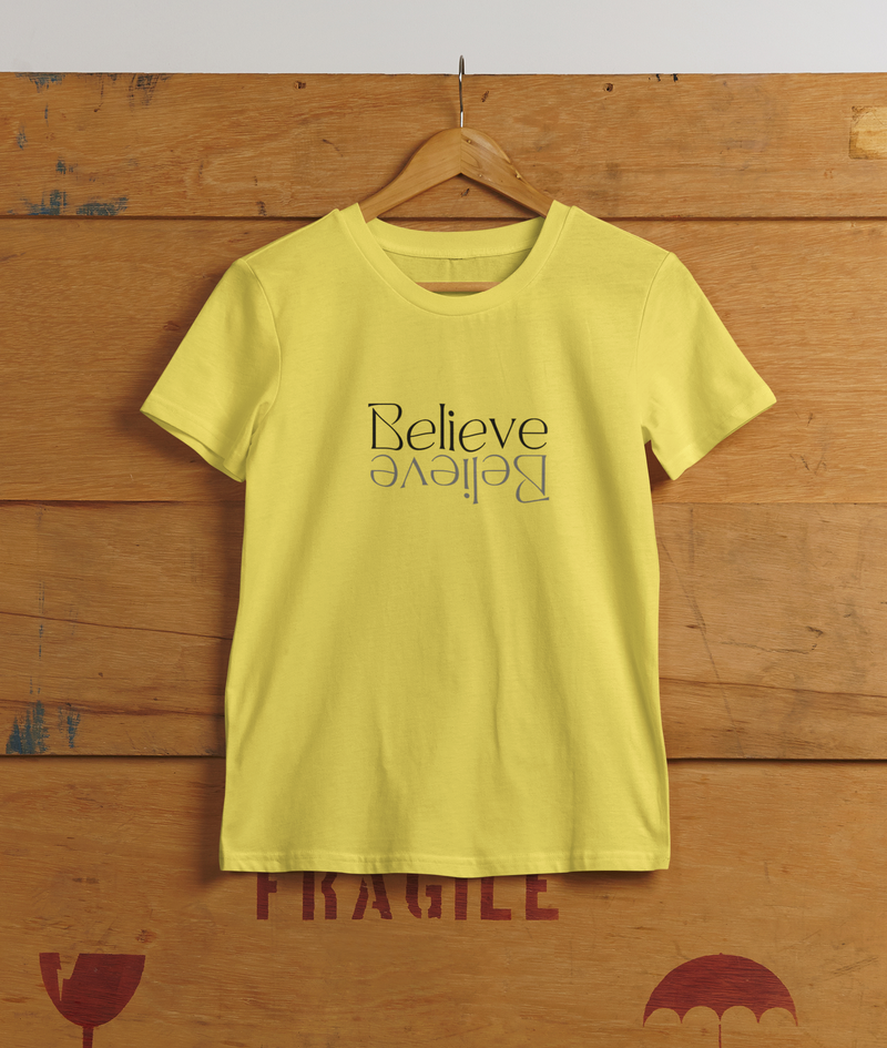 Believe Upside Down T-Shirt