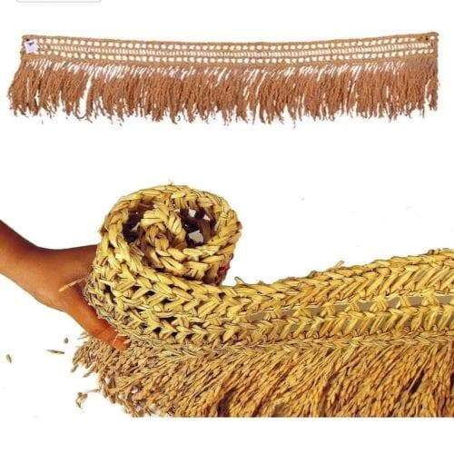 Natural Paddy Door Toran & Door Hangings Combo