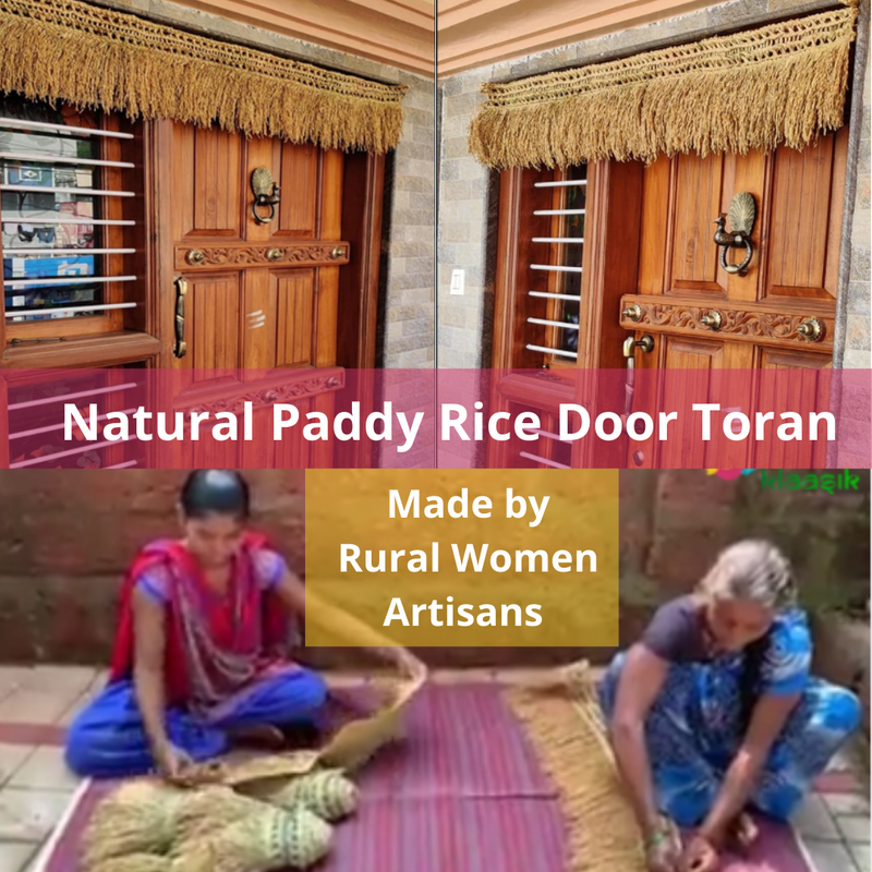 Natural Paddy Door Toran - Brings Positivity