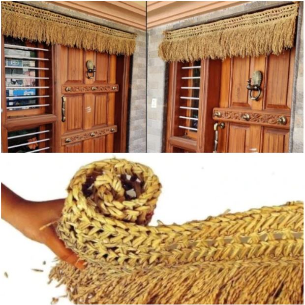 Natural Paddy Door Toran - Brings Positivity